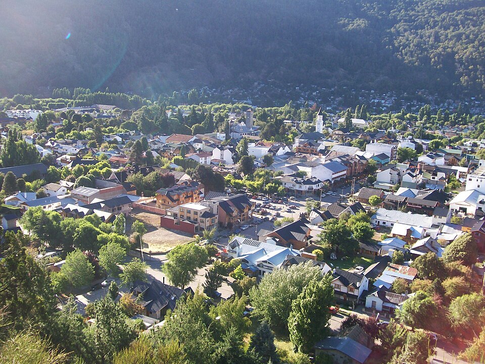 Vista de San Martín de los Andes desde un mirador